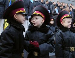 The ceremony of initiation into cadets