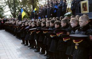 The ceremony of initiation into cadets