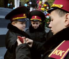 The ceremony of initiation into cadets