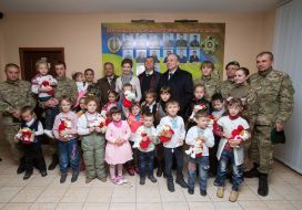 Marina Poroshenko visited frontier detachment