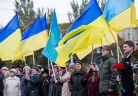Laying of flowers to Monument to the Liberator Soldier