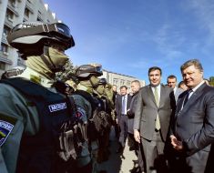 Petr Poroshenko and Mikheil Saakashvili