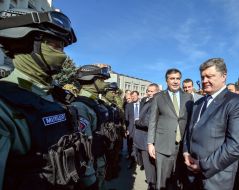 Petr Poroshenko and Mikheil Saakashvili