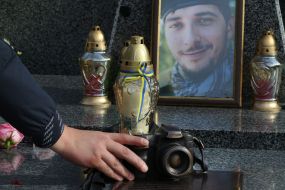 Відкриття пам’ятника на могилі Віктора Гурняка