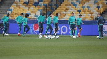 Training players of FC "Chelsea"