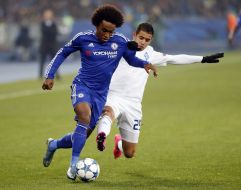 Soccer. UEFA Champions League, FC "Dynamo" (Kiev) - FC "Chelsea" (London)