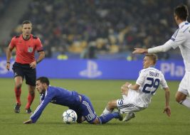 Soccer. UEFA Champions League, FC "Dynamo" (Kiev) - FC "Chelsea" (London)