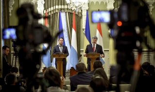 Petro Poroshenko and Xavier Bettel