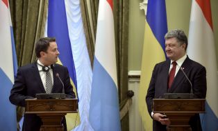 Petro Poroshenko and Xavier Bettel