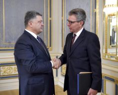 Petro Poroshenko and Jeffrey Payette