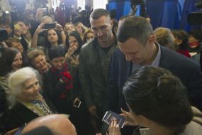 Natalia, Vitali and Wladimir Klitschko