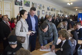 Natalia, Vitali and Wladimir Klitschko