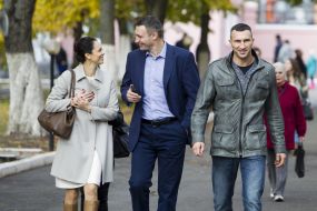 Natalia, Vitali and Wladimir Klitschko