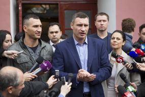 Natalia, Vitali and Wladimir Klitschko