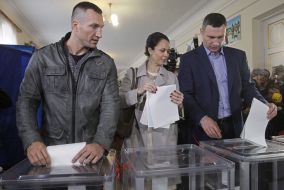 Natalia, Vitali and Wladimir Klitschko