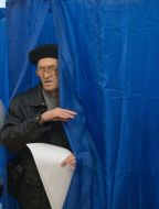 Voting in local elections in 2015 in Kiev