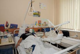 A soldier in the hospital vote