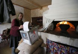 Voting in local elections in 2015 in Kiev