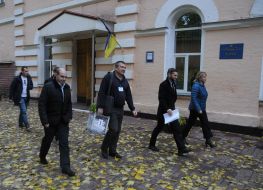 Voting in local elections in 2015 in Kiev