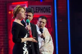 Elena Kravets, Yuri Krapov and Vladimir Zelensky