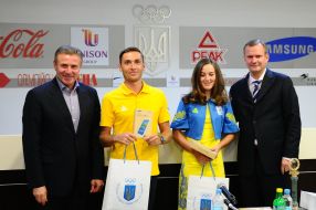 Сергей Бубка, Александр Башенко, Анна Соловей и Андрей Гривко