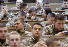 The students of the Military Institute