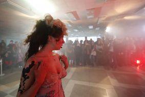 The show of Lugansk theater of erotic fashion "Orchid"