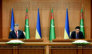 Petr Poroshenko and Gurbanguly Berdimuhamedov