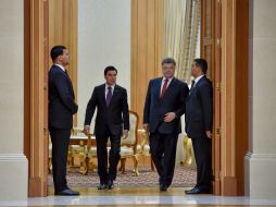 Petr Poroshenko and Gurbanguly Berdimuhamedov