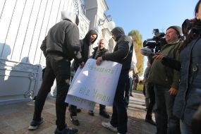 Participants of the motor rally