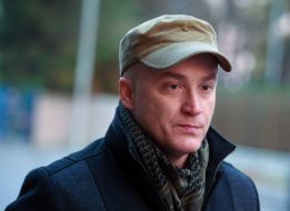 Andrey Denisenko near the jail SBU