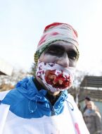 Участник костюмированного забега "Halloween Run"