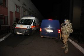 Ambulance near the court