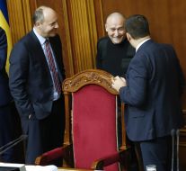 Dmitry Yarosh, Andrei Paruby and Vladimir Groisman