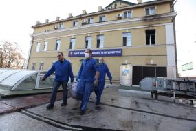 Medics taking out the trash