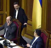 Vladimir Parasyuk, Andrei Parubiy and Vladimir Groisman