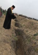 Церемонія поховання воїнів АТО