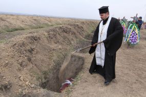 Церемонія поховання воїнів АТО