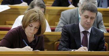 Anna Starostenko and Vyacheslav Kyrylenko