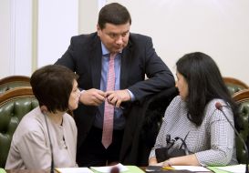 Lily Grinevich, Ivanna Klympush-Tsintsadze and Alexander Danchenko