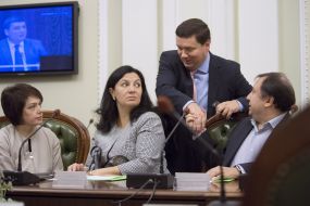 Lily Grinevich, Ivanna Klympush-Tsintsadze, Alexander Danchenko and  Nikolay Knyazhytskyy