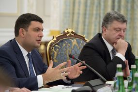 Petr Poroshenko and Vladimir Groisman