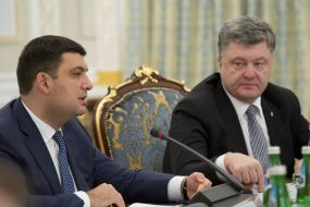 Petr Poroshenko and Vladimir Groisman