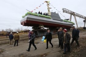 Launching of the boat "Gurza-M"