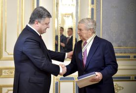 Petro Poroshenko and George Soros