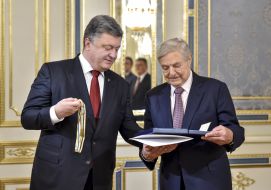 Petro Poroshenko and George Soros