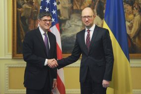 Арсеній Яценюк та Джейкоб Лью