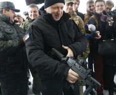 Viktor Pisarenko, Arsen Avakov and Alexander Turchinov