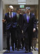 Geoffrey R. Pyatt, Arseniy Yatsenyuk and Jack Lew