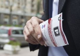 Leaflet with information about parking rules